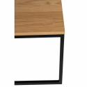 Stolik kawowy z gazetnikiem \'Ylva\' - Naturalny/Czarny