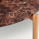 Stolik kawowy \'Marble\' S - Brązowy