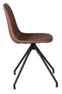 Krzesło \'Eidsberg\' Spin - Brązowe/Czarne