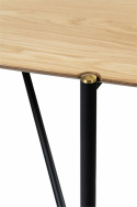 Stół \'Hornstull\' 160x90cm - Dąb/Czarny
