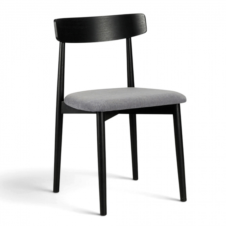 Krzesło \'Ystad\' - Czarne/Szare w grupie Meble / Meble do siedzenia / Krzesła w Reforma (19791-black-oak)