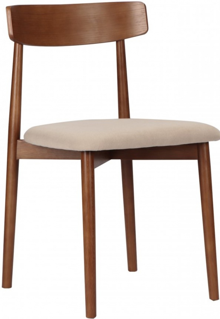 Krzesło \'Ystad\' - Orzech/beżowe w grupie Meble / Meble do siedzenia / Krzesła w Reforma (19791-walnut)