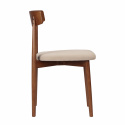 Krzesło \'Ystad\' - Orzech/beżowe