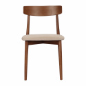 Krzesło \'Ystad\' - Orzech/beżowe