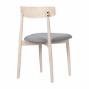 Krzesło \'Ystad\' - Biały dąb/Szare