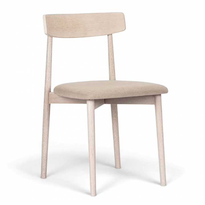 Krzesło \'Ystad\' - Biały dąb/Beżowe w grupie Meble / Meble do siedzenia / Krzesła w Reforma (19791-white-oak)