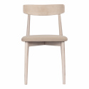 Krzesło \'Ystad\' - Biały dąb/Beżowe