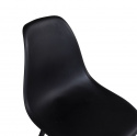 Stol \'Eidsberg\' - Czarny plastik