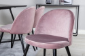 Krzesło \'Elverum\' - Stary róż/Czarny