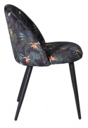 Krzesło \'Elverum\' - Czarny/Kwiatowy