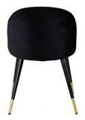 Krzesło \'Elverum\' - Czarny/Mosiądz