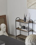 Półka \'Patna\' - Żelazo/Drewno