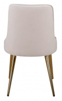 Krzesło \'Elverum Deluxe\' - Beżowy/Mosiądz