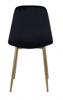 Krzesło \'Eidsberg\' - Czarne/Mosiężne