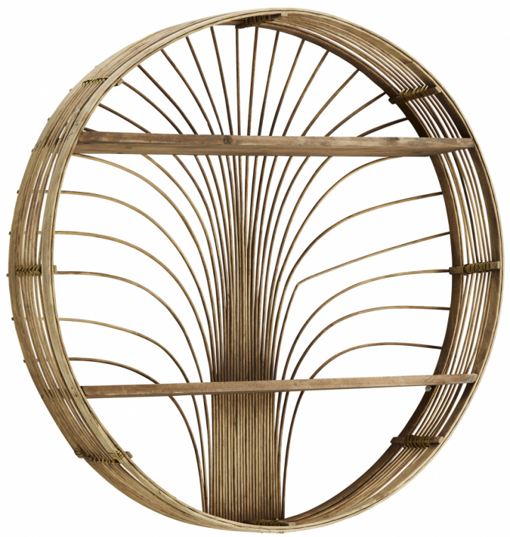Okrągła półka ścienna \'Bamboo\' - Rattan w grupie Meble / Półki i przechowywanie / Półki ścienne w Reforma (19Y1077)