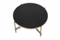 Stolik kawowy \'Mare\' - Czarny/Złoty