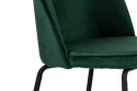 Krzesło \'Romee\' - Zielone/Czarne