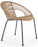 Krzesło ogrodowe \'Bari\' - Brązowe/Czarne