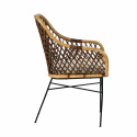Krzesło \'Lauren\' - Naturalne/Czarne