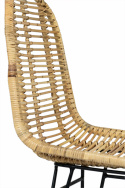 Krzesło \'Striped rattan\' - Naturalne/Czarne