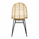 Krzesło \'Striped rattan\' - Naturalne/Czarne