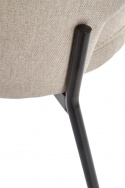 Krzesło \'Mieres\' - Beżowe/Czarne