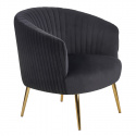 Fotel \'Black Velvet\' - Czarny