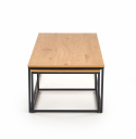 Stolik kawowy \'Hejde\' - Dąb/Czarny