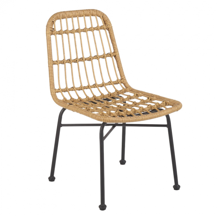 Krzesło \'Nature\' - Naturalny/Czarny w grupie Meble / Meble ogrodowe / Krzesła ogrodowe w Reforma (2010001177555)
