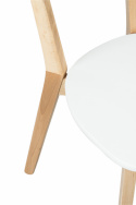 Krzesło \'Nord\' - Białe/Drewno