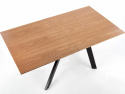 Stół jadalny \'Capital\' 160-200x90cm - Czarny/Dąb
