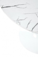 Stół jadalny \'Lorca\' Okrągły 80cm - Marmur/Biały