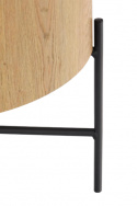 Stolik boczny \'Lapland\' - Dąb/Czarny