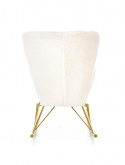 Fotel bujany \'Lummelunda\' - Kremowy/Złoty