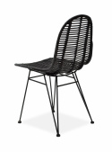 Krzesło ogrodowe \'Solis\' 2 - Czarny rattan