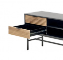 Stolik TV \'Sandviken\' - Czarny/Dąb