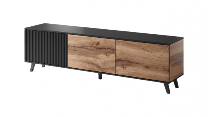 Stolik TV \'Othem\' - Czarny/Dąb w grupie Meble / Półki i przechowywanie / Stoliki RTV w Reforma (2010001191179)