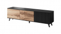 Stolik TV \'Othem\' - Czarny/Dąb