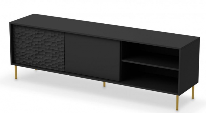 Stolik TV \'Bullet\' - Czarny w grupie Meble / Półki i przechowywanie / Stoliki RTV w Reforma (2010001194484)