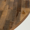 Stół jadalny \'Mo\' Okrągły 110cm - Teak/Stal