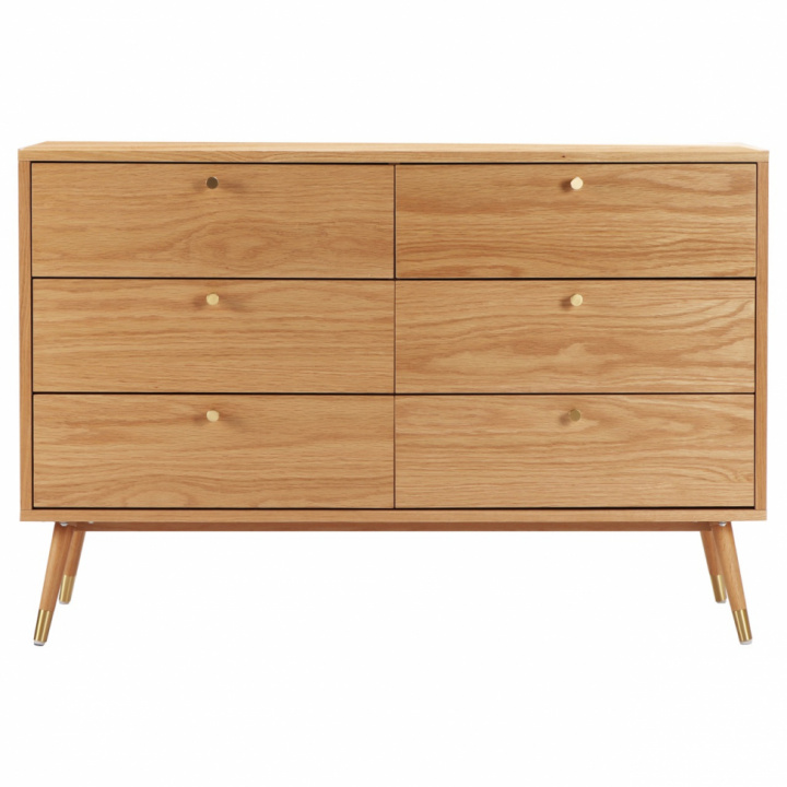 Szafa \'Prime\' 6 szuflad - Dąb w grupie Meble / Półki i przechowywanie / Komody w Reforma (2108-oak)