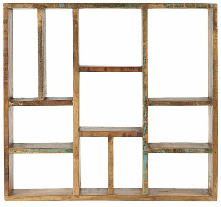 Półka ścienna \'Unique\' - Drewno z recyklingu/Wintage w grupie Meble / Półki i przechowywanie / Półki ścienne w Reforma (2113-00)