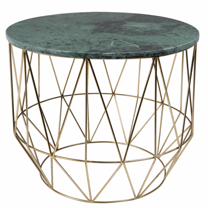 Stolik boczny \'Boss\' - Zielony/Mosiądz w grupie Meble / Stoły / Stoliki boczne w Reforma (2300100)