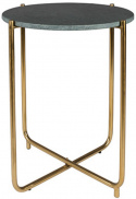 Stolik boczny \'Timpa\' - Zielony marmur/Mosiądz