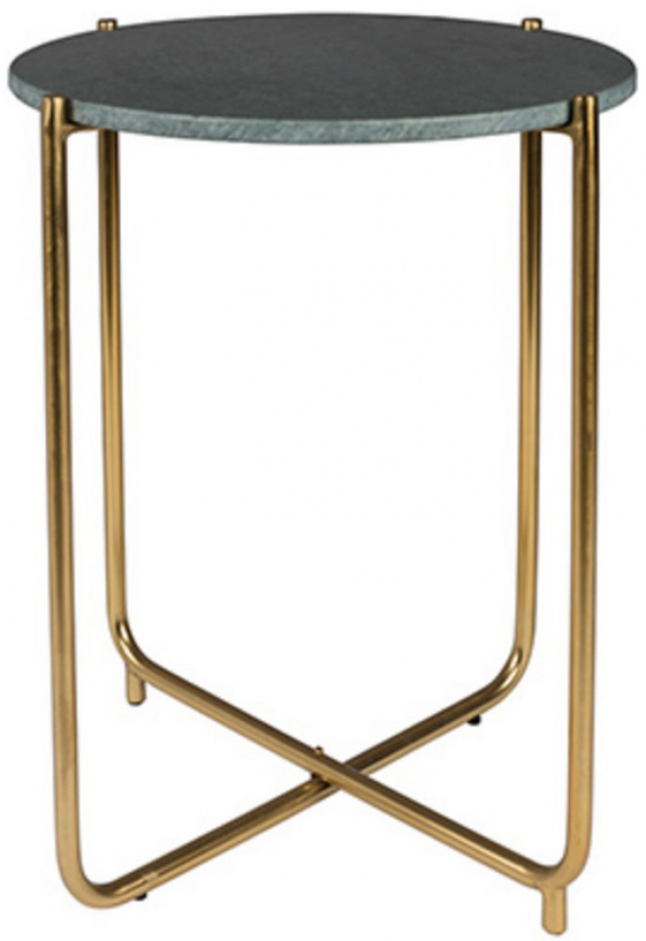 Stolik boczny \'Timpa\' - Zielony marmur/Mosiądz w grupie Meble / Stoły / Stoliki boczne w Reforma (2300103)