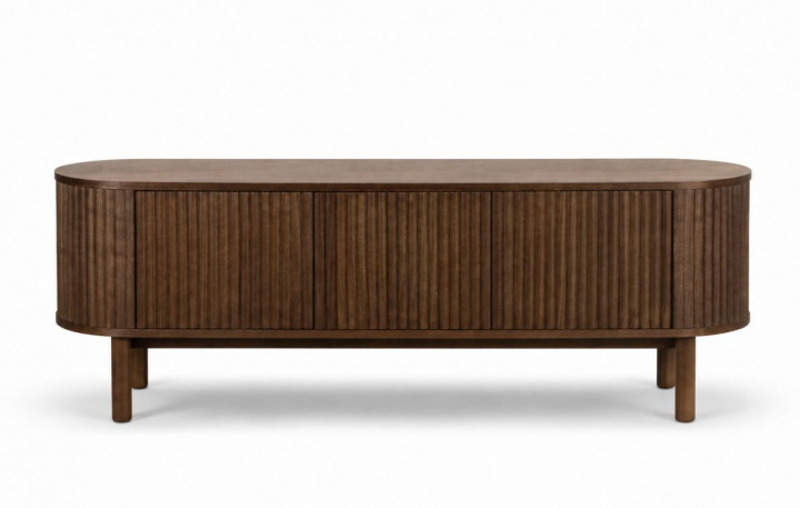 Szafka RTV \'Myshult\' 160x40cm - Orzech w grupie Meble / Półki i przechowywanie / Stoliki RTV w Reforma (2372-1-walnut)