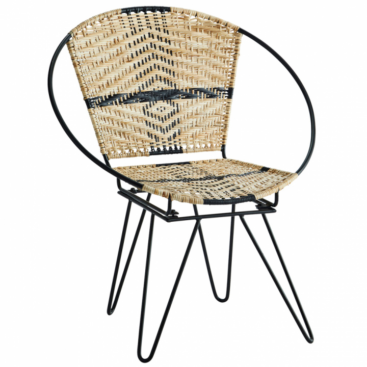 Fotel \'Iron\' - Czarny/naturalny w grupie Meble / Meble do siedzenia / Fotele w Reforma (26072)