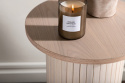 Stolik boczny \'Barkaby\' Okrągły 40cm - Beżowy