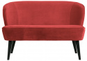 Sofa \'Sara\' - Czerwony/Samet
