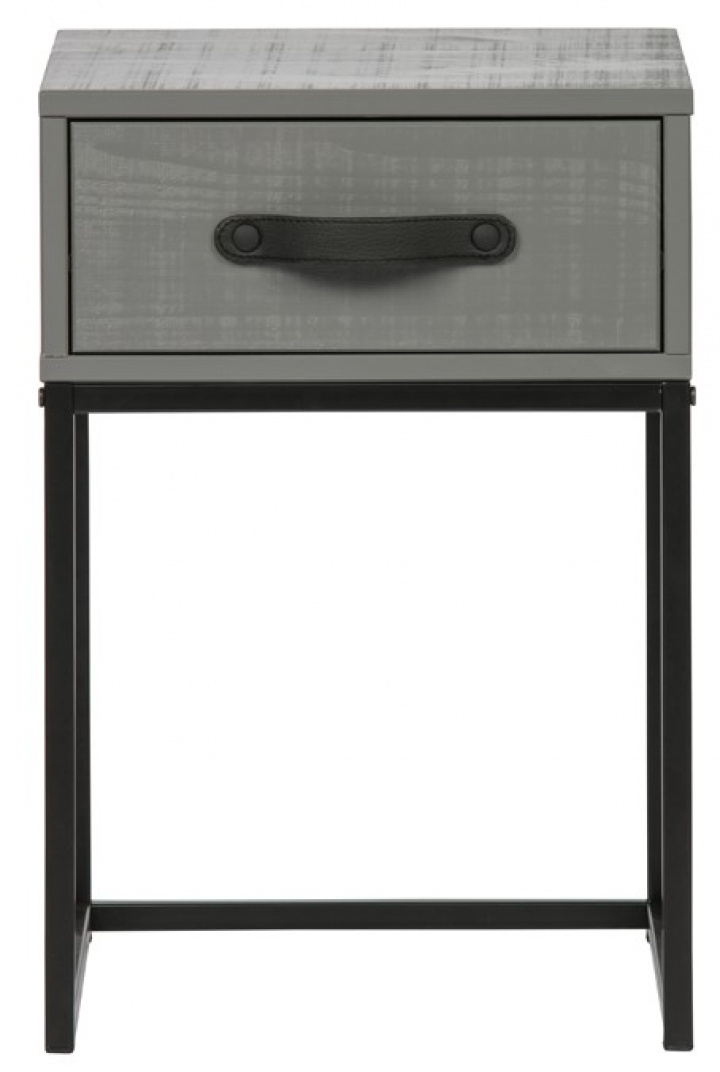 Stolik nocny \'Morris\' - Szary w grupie Meble / Stoły / Stoliki nocne w Reforma (373393-L)
